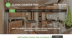 Desktop Screenshot of classiccountertopsincorp.com