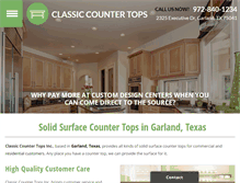 Tablet Screenshot of classiccountertopsincorp.com